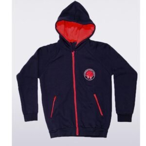 Ζακέτα φούτερ (κόκκινη κουκούλα)